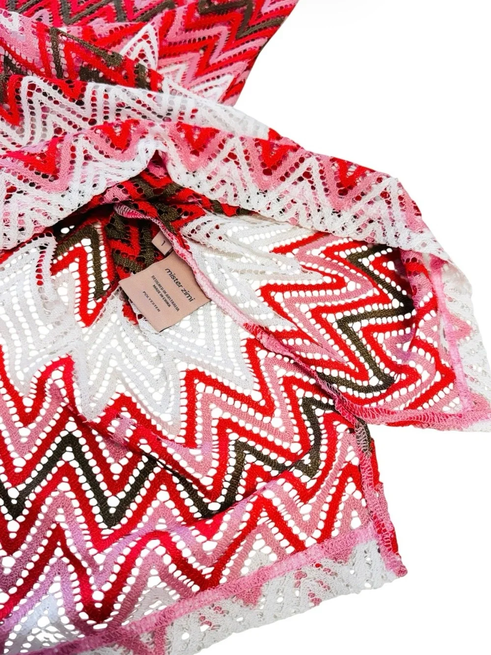 Mister Zimi Poolside Coverup - Pink & Red Large